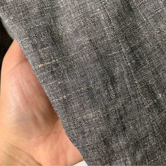 Theory Women’s Gray 100% Linen Three Button Blazer Jacket Size 2 - Picture 4 of 16